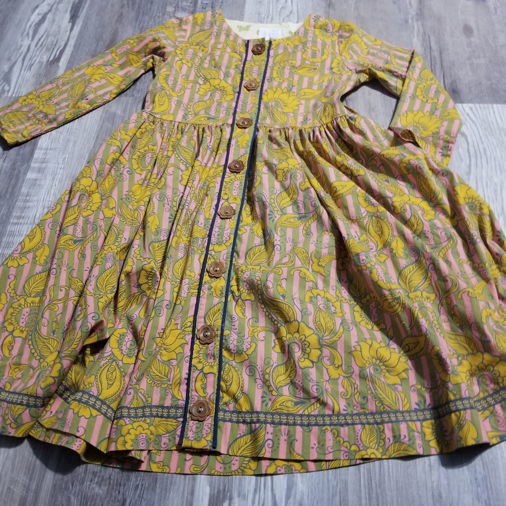 Matilda Jane Paint by Numbers Longsleeve Button Dress